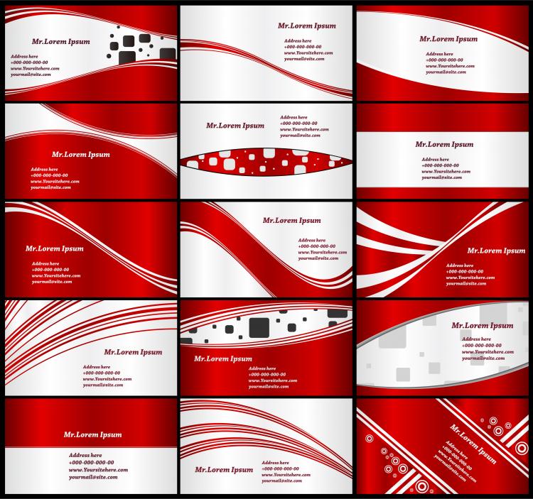 free vector Red card background vector